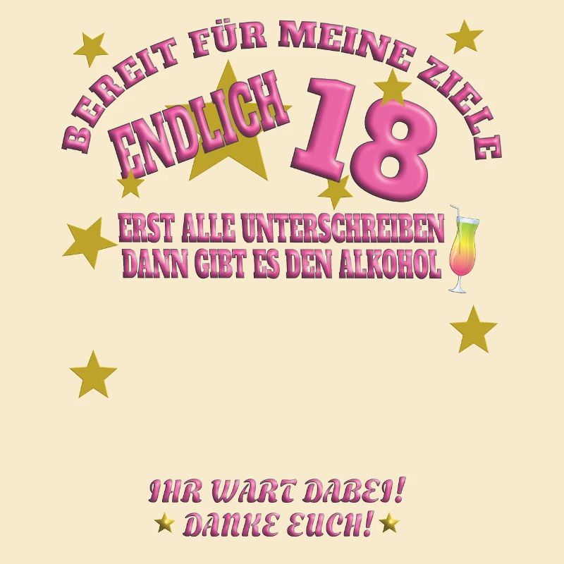 18. Geburtstag Mädchen & Junge Gästebuch