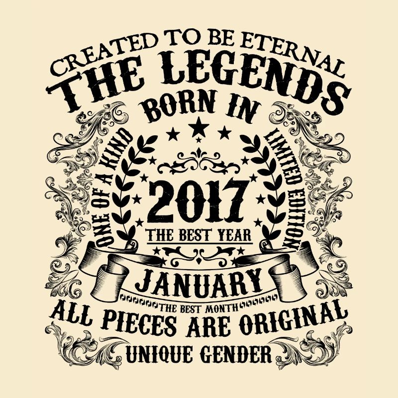 Anniversaire 2017 Janvier 2017 né en Janvier 2017