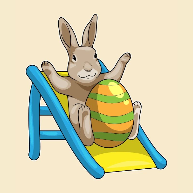 Bunny Easter Easter Egg Slide