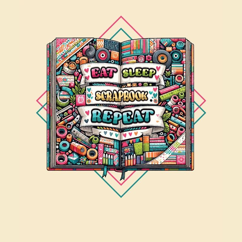 Mädchen Scrapbooking Enthusiast Scrapbook