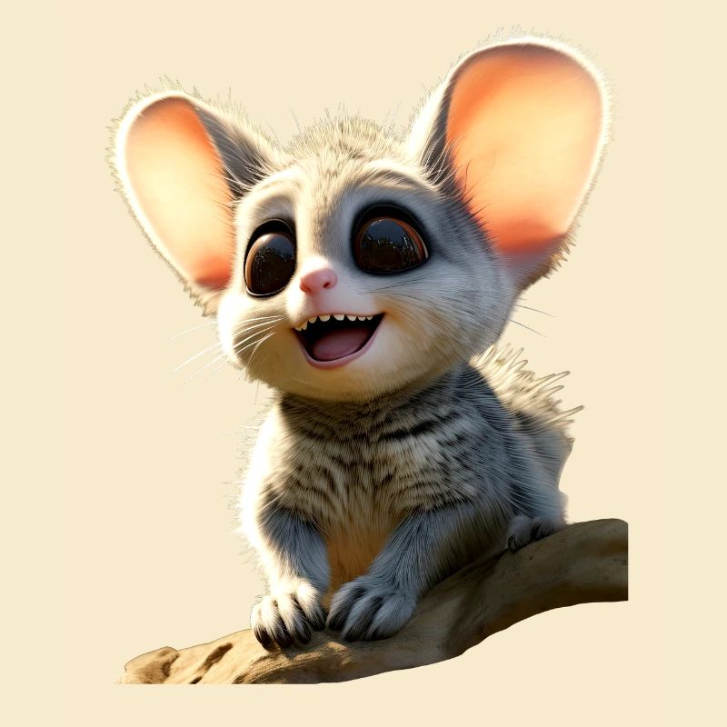 Galago Bush Bébé Singe Galagos Singe Mignon Galago