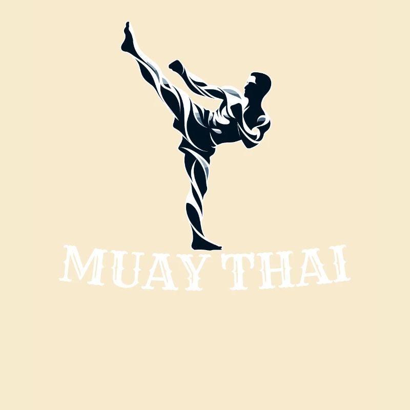 Conception de combattant Muay Thai