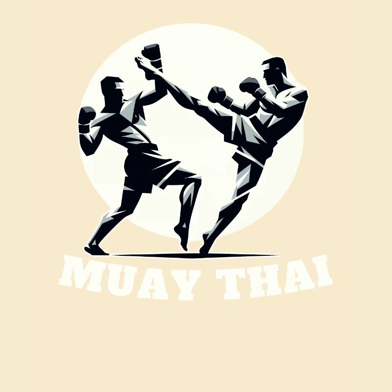 Conception de combattant Muay Thai