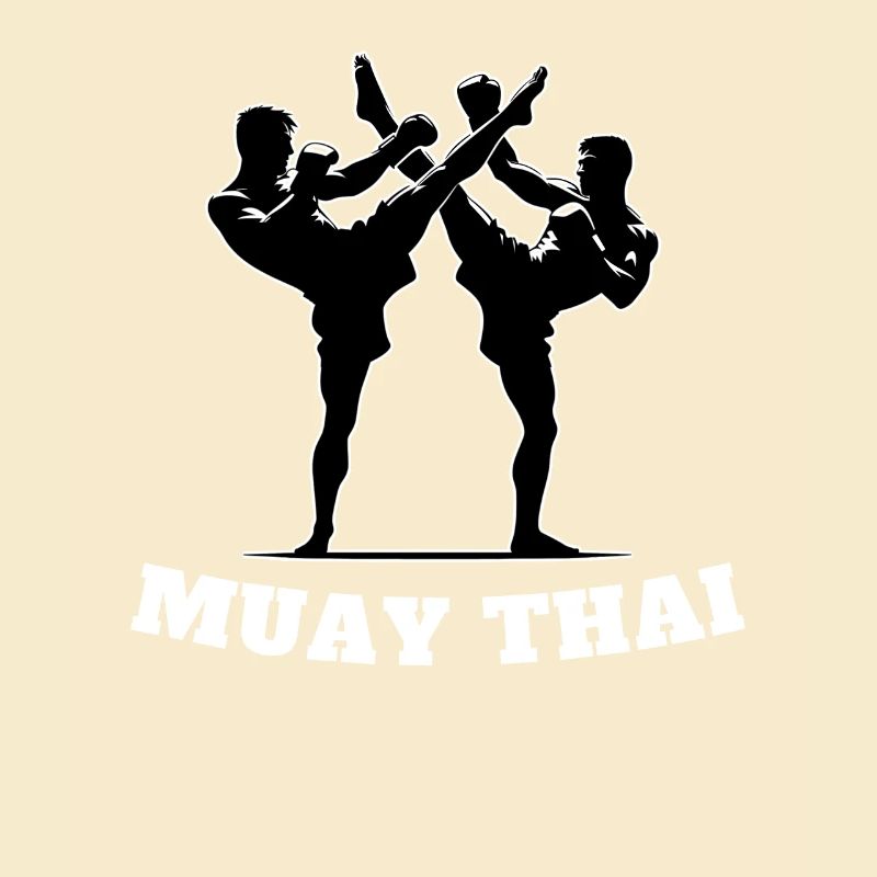 Conception de combattant Muay Thai
