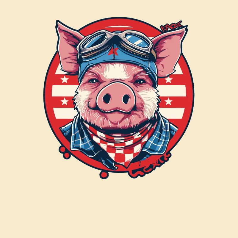 Aviator Pilot, ein fliegendes Schwein