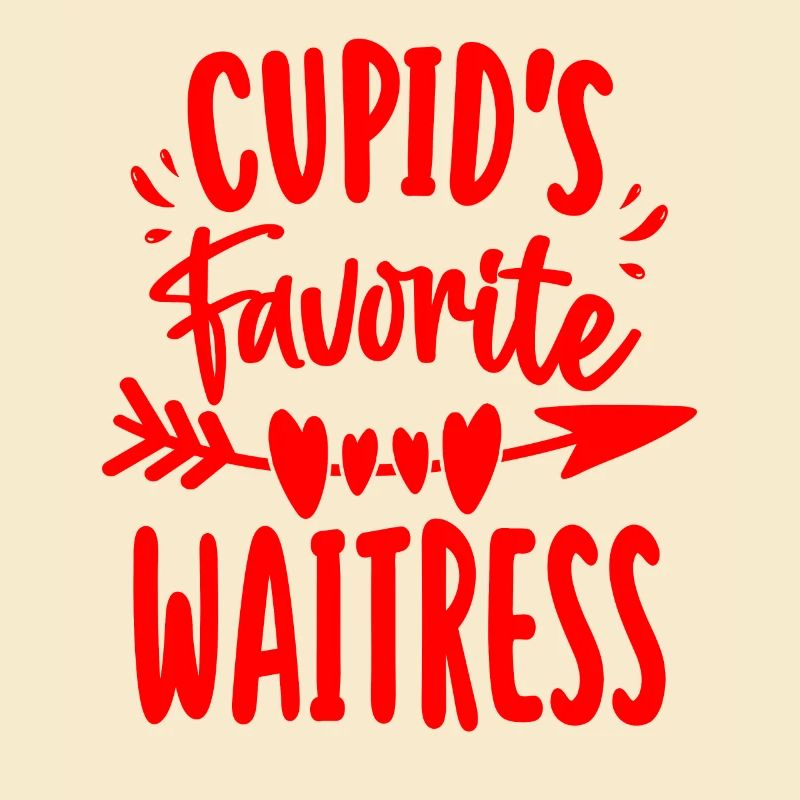 Cupidons Serveuse Préférée Drôle Saint Valentin