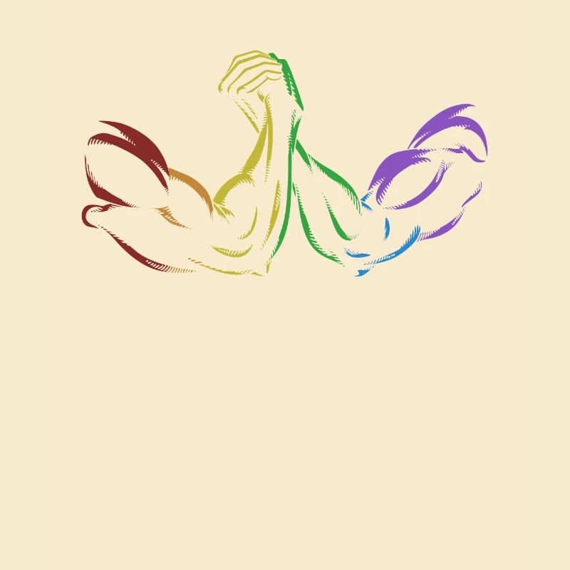 Bras de fer LGBT Rainbow Techniques Exercice