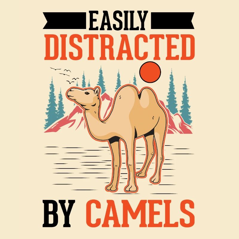 Facilement distrait par les chameaux Big Camel Camel