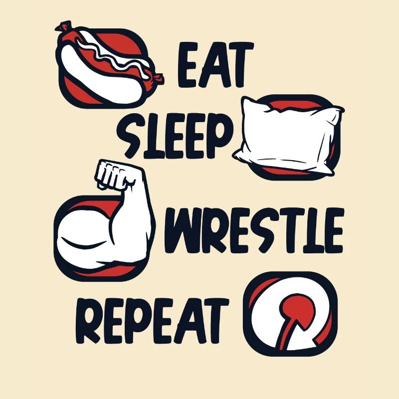 Eat Sleep Wrestle Repeat Techniques Exercise Arm