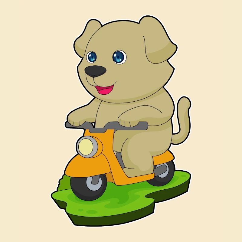 Hund Motorrad