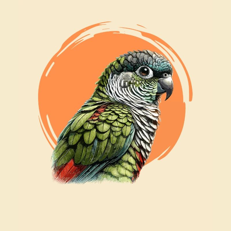 Art de conure à joues vertes