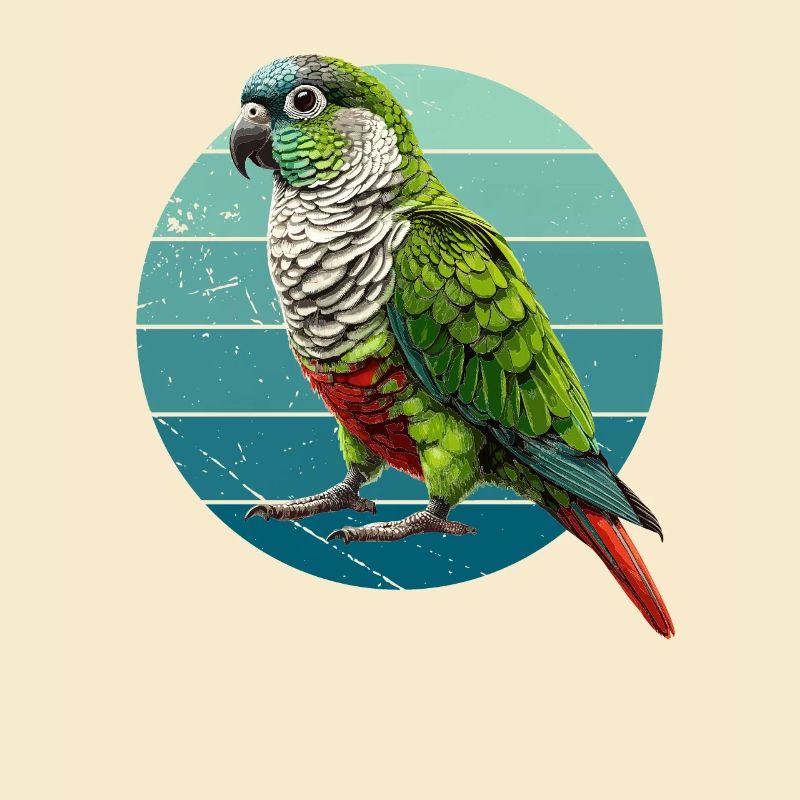 Conure à joues vertes Illustration Conure perroquet