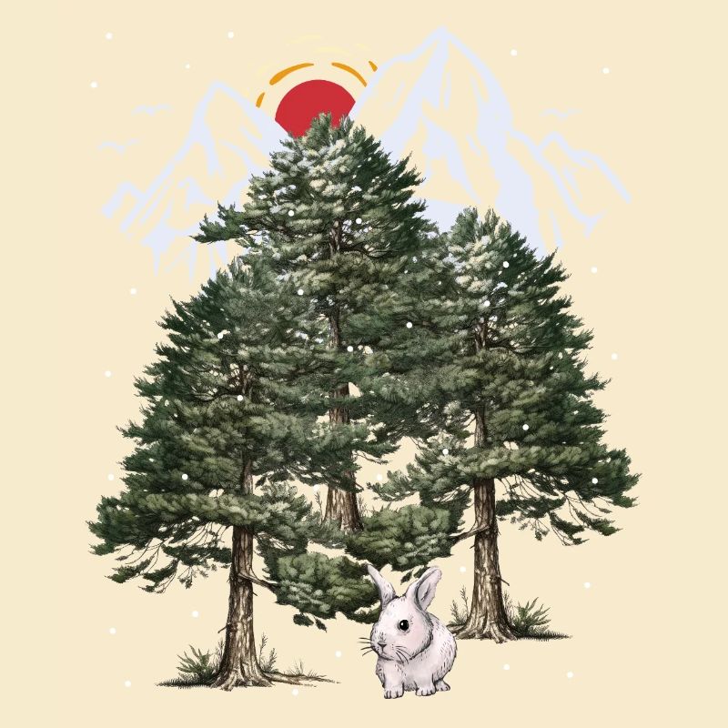 Alps, Bunny, Winter, Snowfall, Christmas, Rabbit