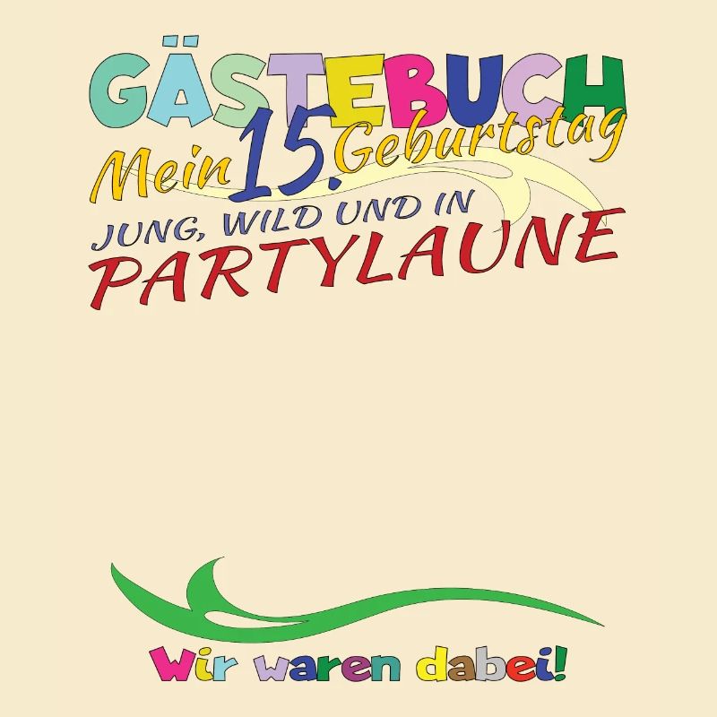 15. Geburtstag Mädchen & Junge Gästebuch