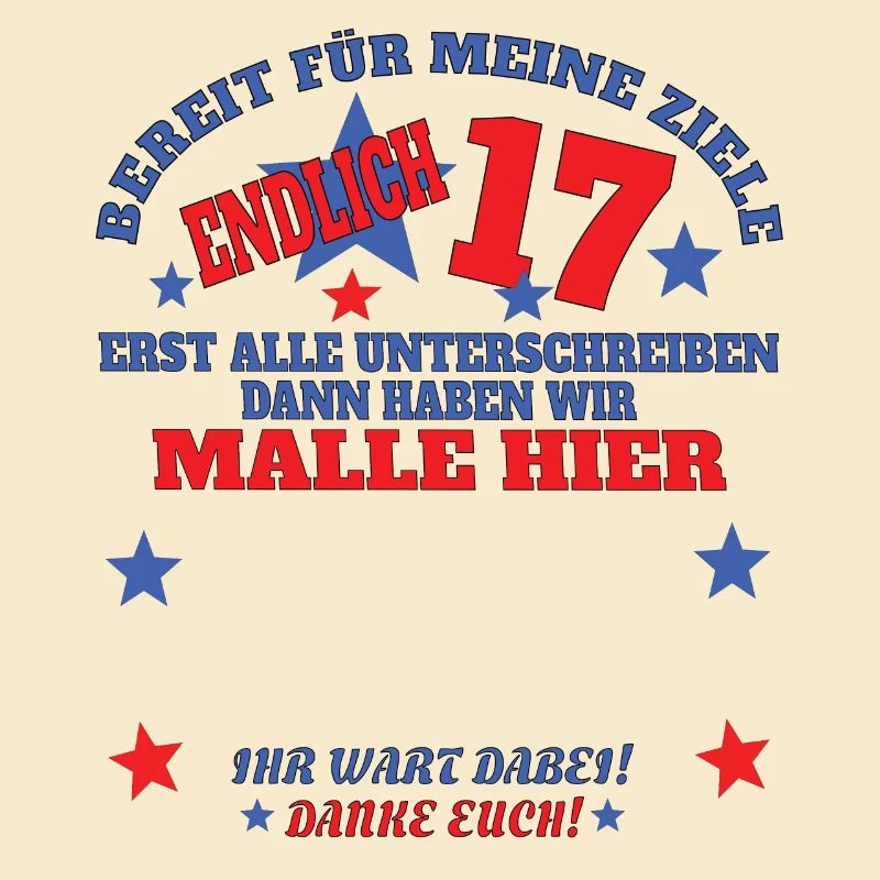 17. Geburtstag Mädchen & Junge Gästebuch