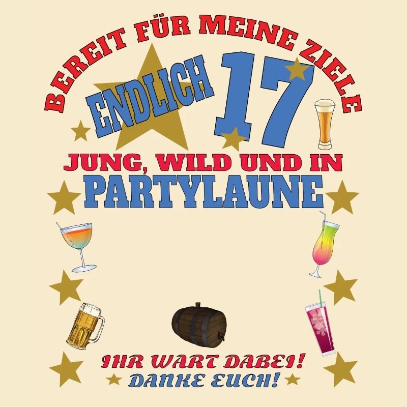 17. Geburtstag Mädchen & Junge Gästebuch