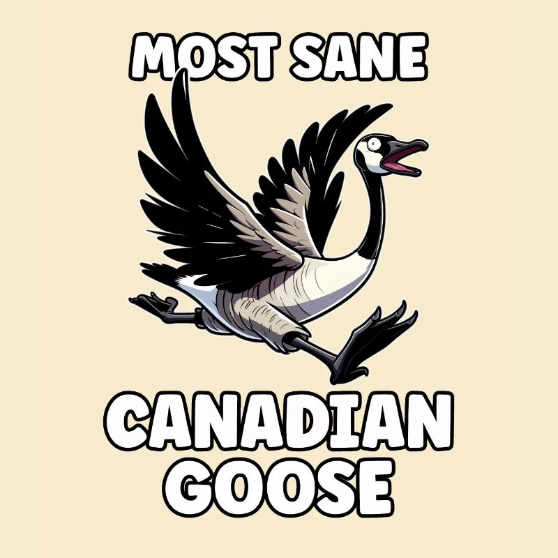 Drôle de mème d’oie canadienne