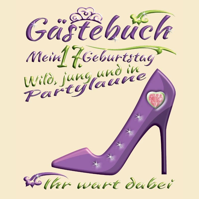 17. Geburtstag Mädchen & Junge Gästebuch
