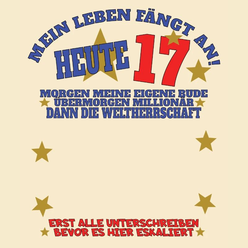 17. Geburtstag Mädchen & Junge Gästebuch