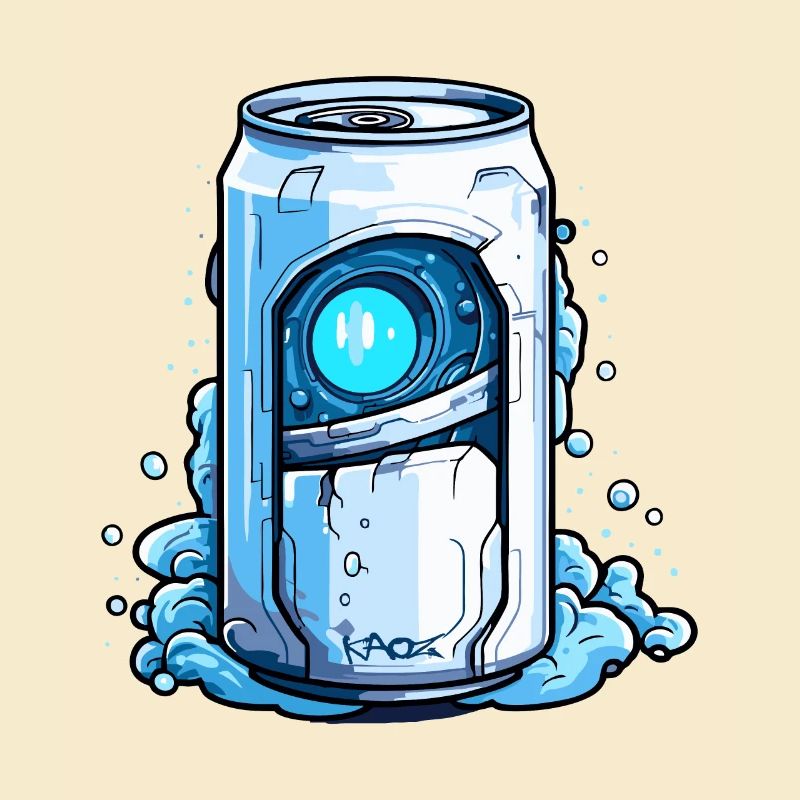 Robot Cyborg Beverage Can
