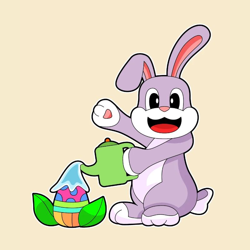 Bunny Easter Easter Egg Watering Can