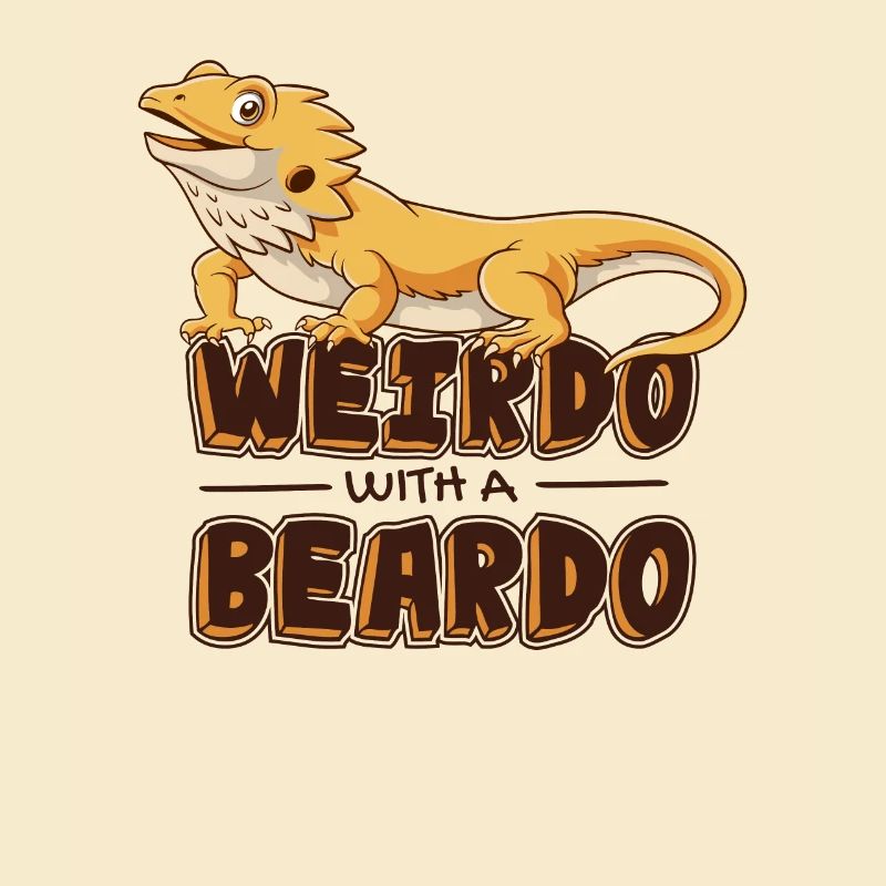 Weirdo avec un propriétaire d’animal de compagnie lézard Beardo Pogona