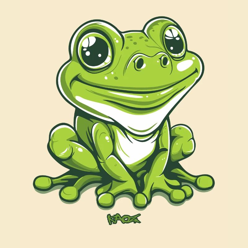 Grosse grenouille amicale