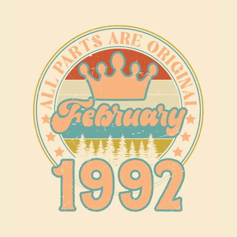 Februar 1992. Februar 1992 Geburtstagsgeschenk.