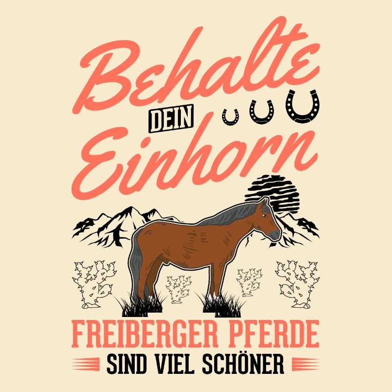 Freiberger Pferd Einhorn