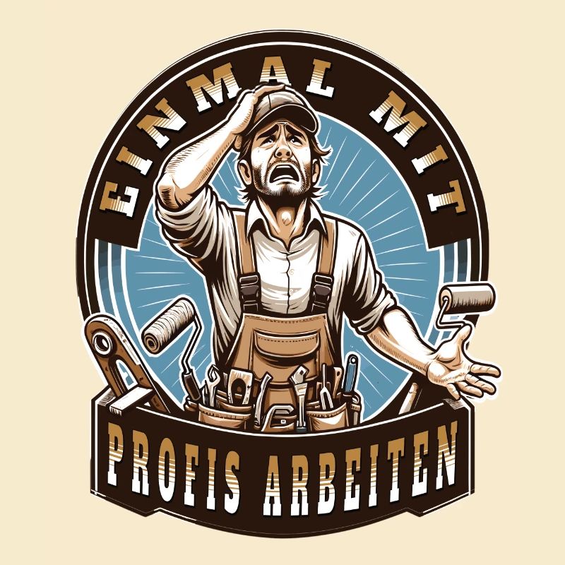 Working with professionals, funny master painter