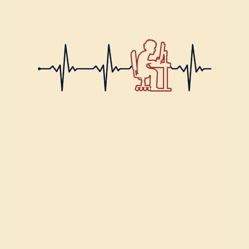 Programmer Heartbeat Softwareentwickler Coder