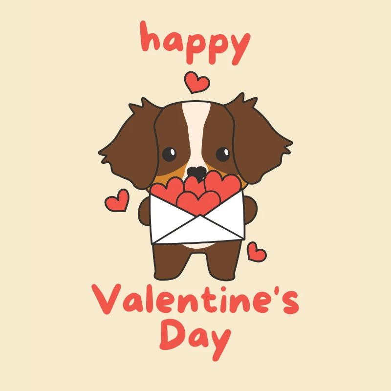 Australian Shepherd Valentine's Day Cute Animals