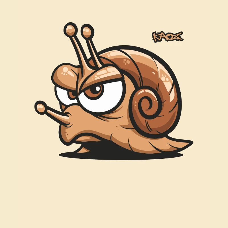 Ein genervte Schnecke