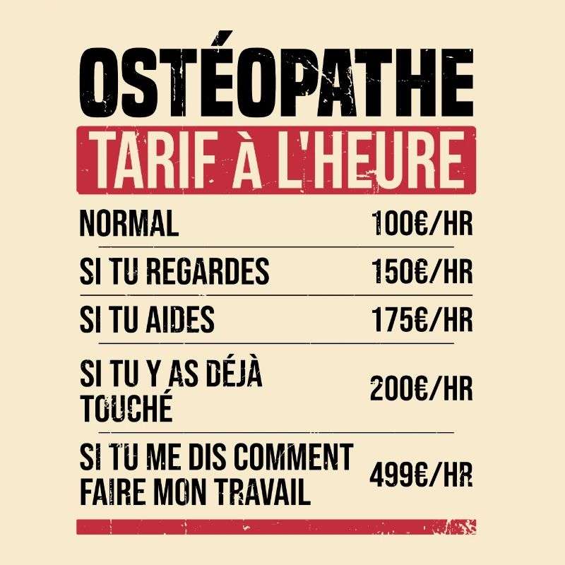 Osteopath Stundensatz Geschenkidee Humor