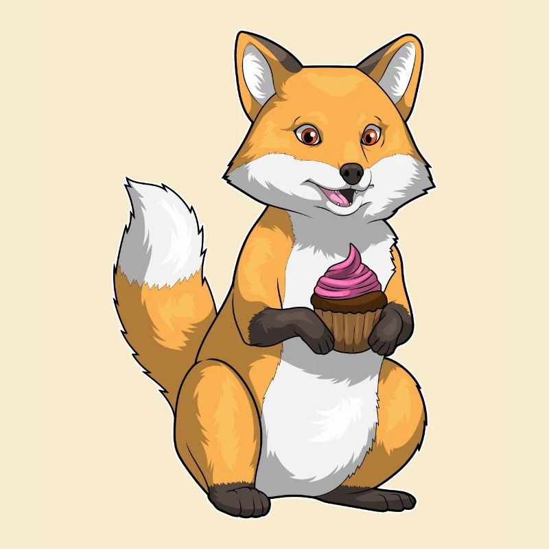 Cupcake d’anniversaire renard