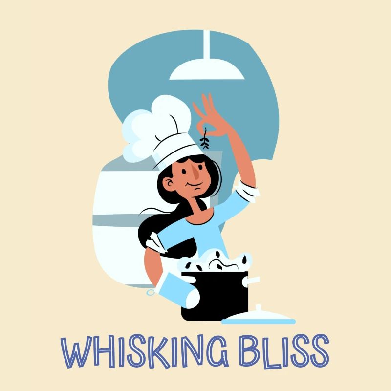 Chef Cook Kitchen Culinary Retro Bake Restaurant