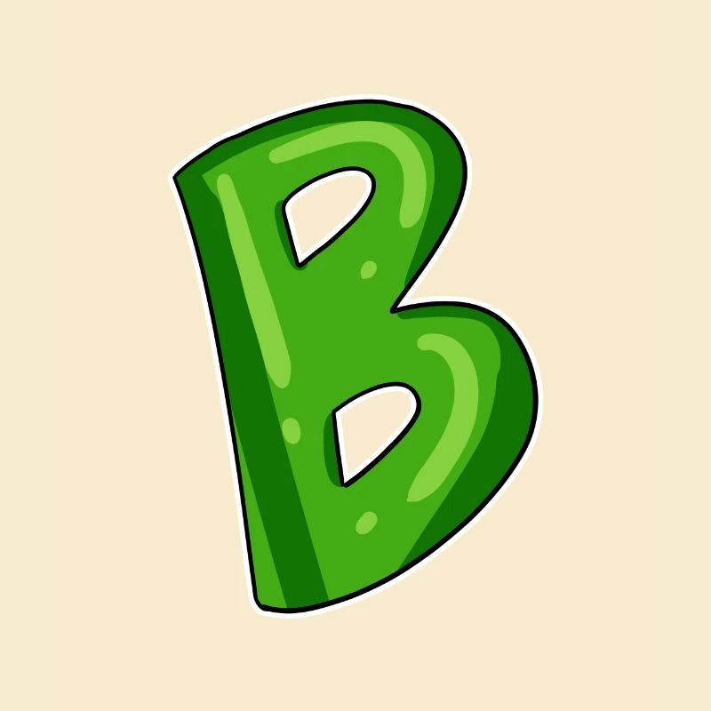 Buchstabe B - Anfangsbuchstabe B