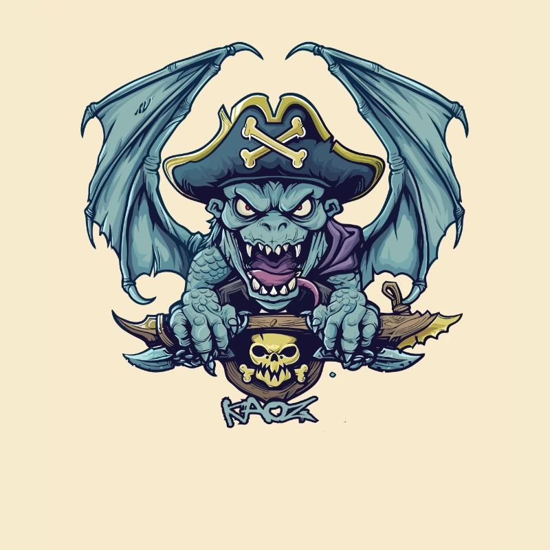 Powerful Gargoyle Monster Pirate