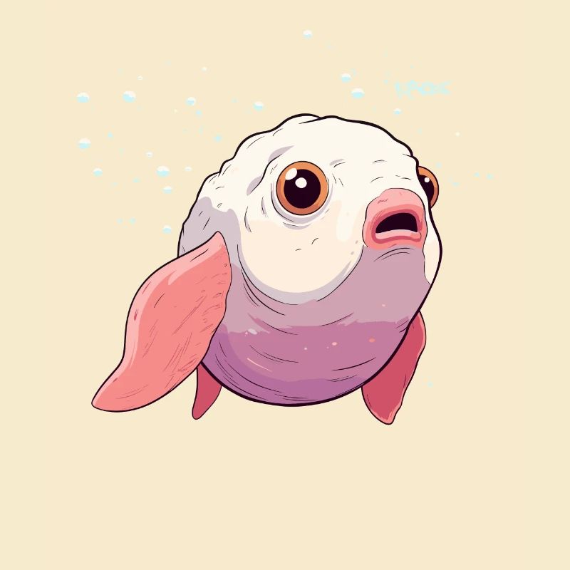 A blob-like fish