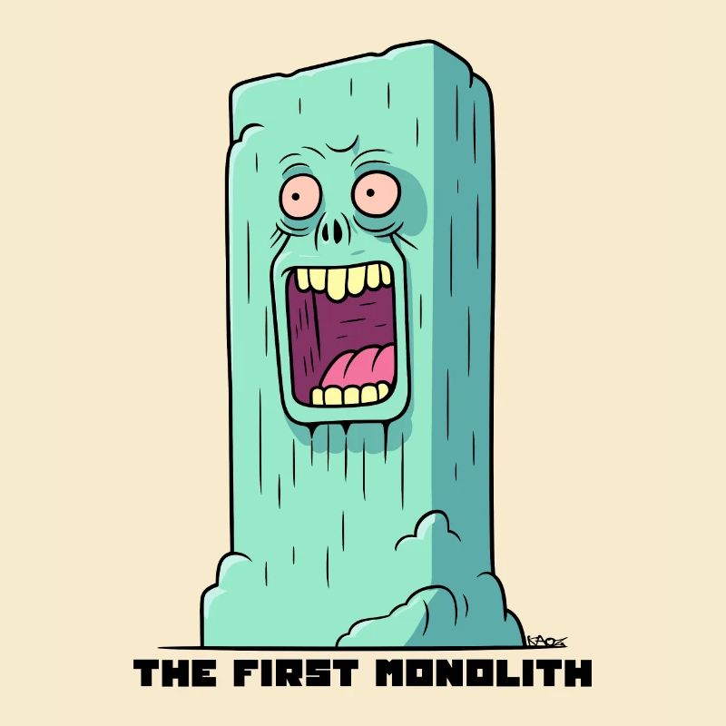 The first candy-colored cartoon monolith