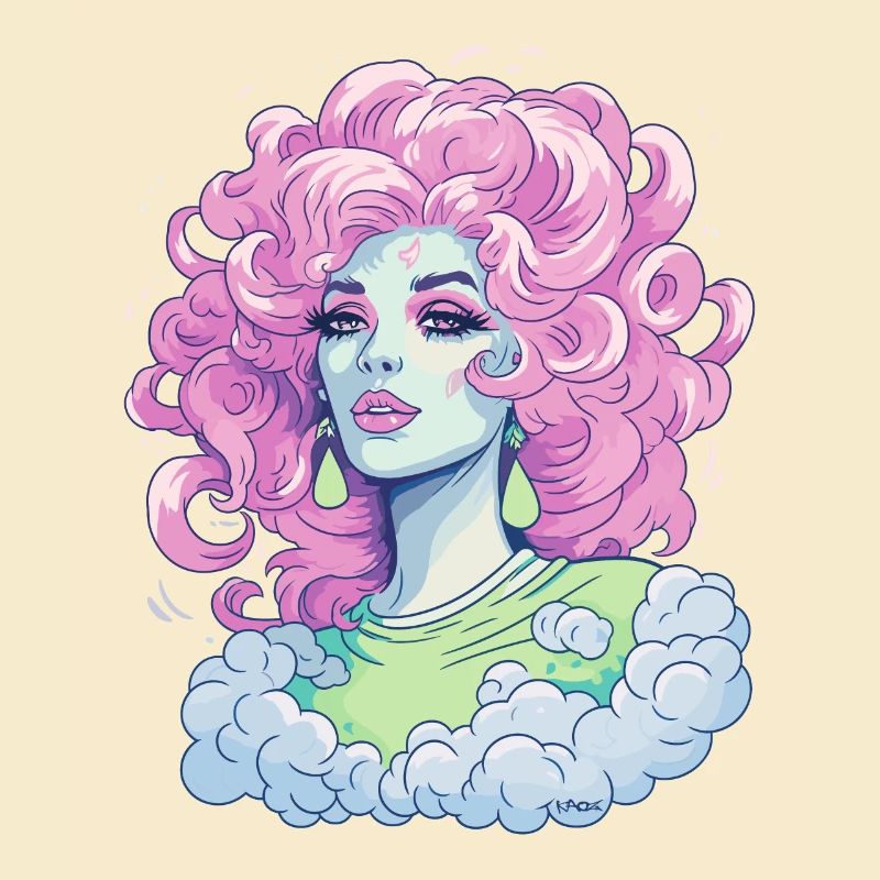 Candy Colored Beauty Clouds Queen