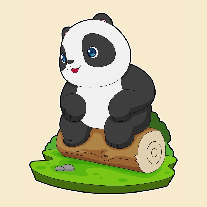 Panda Tree Trunk