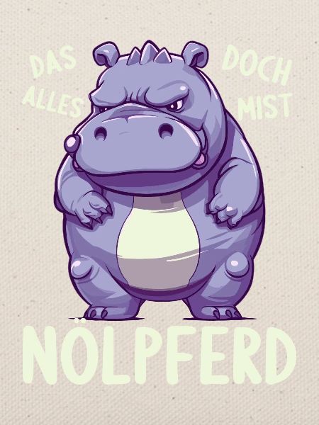 Nilpferd Hippo meckern Meckerer Nölpferd