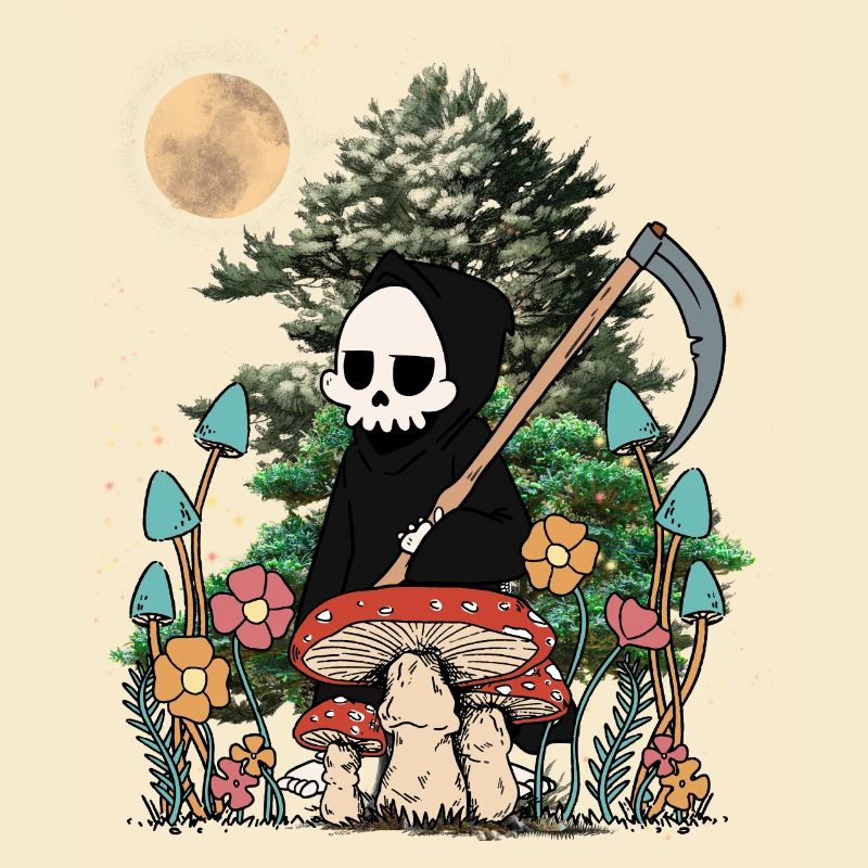 Nature Ghost Ghost Halloween Mushrooms Night Spooky