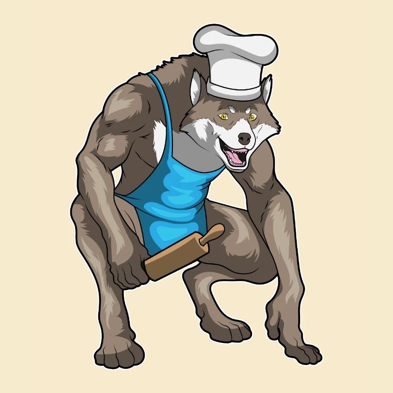 Werwolf Halloween Bäcker