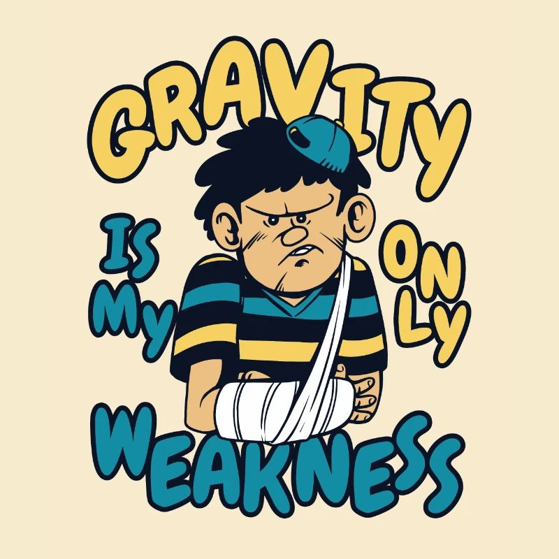 Gravity Is My Only Weakness Broken Finger Bone