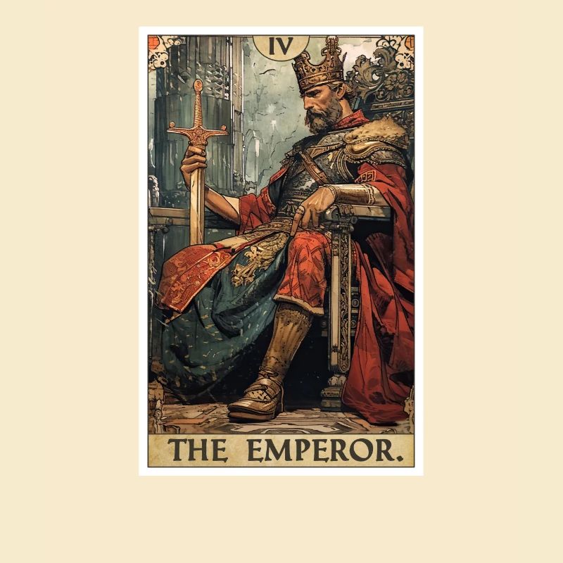 Carte de tarot L’Empereur Le Souverain