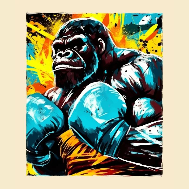 Gorilla Boxer Kämpfer Beast