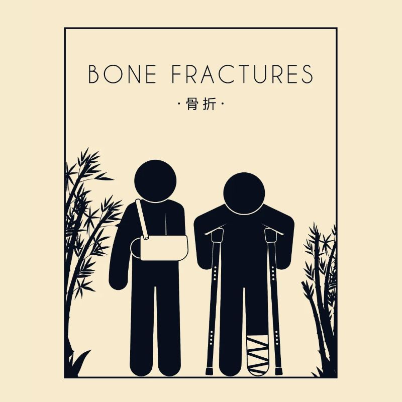 Bone Fractures Chinese Hanzi Broken Bone Bone