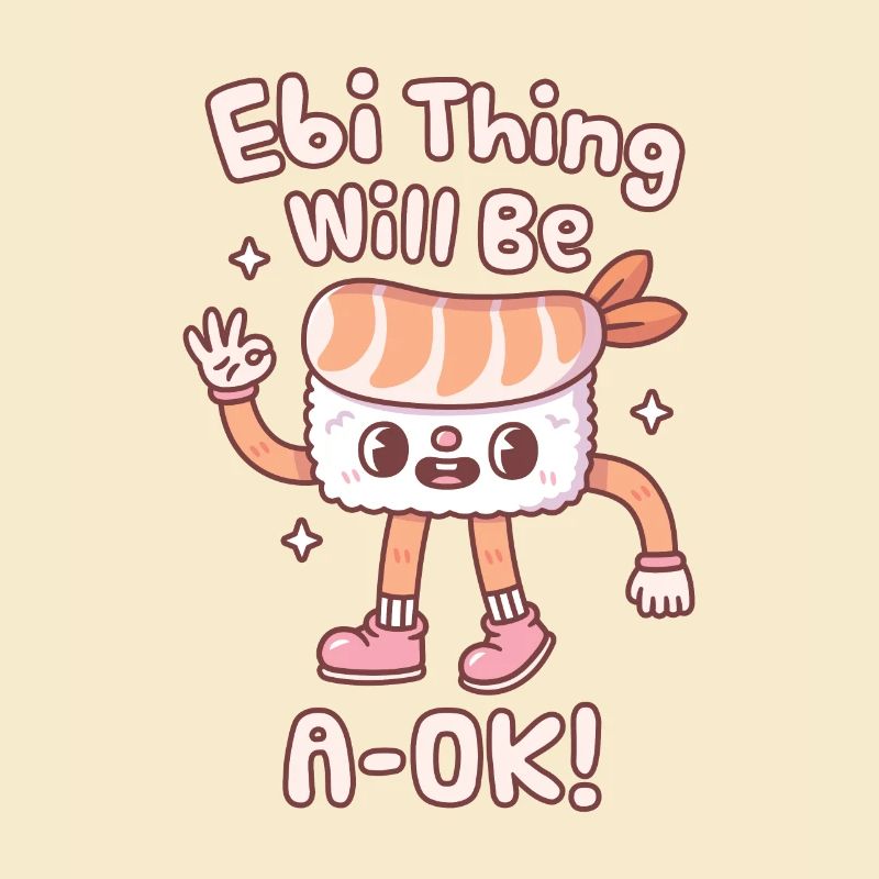 Cute Prawn Sushi Ebi Thing Will Be A Ok Pun